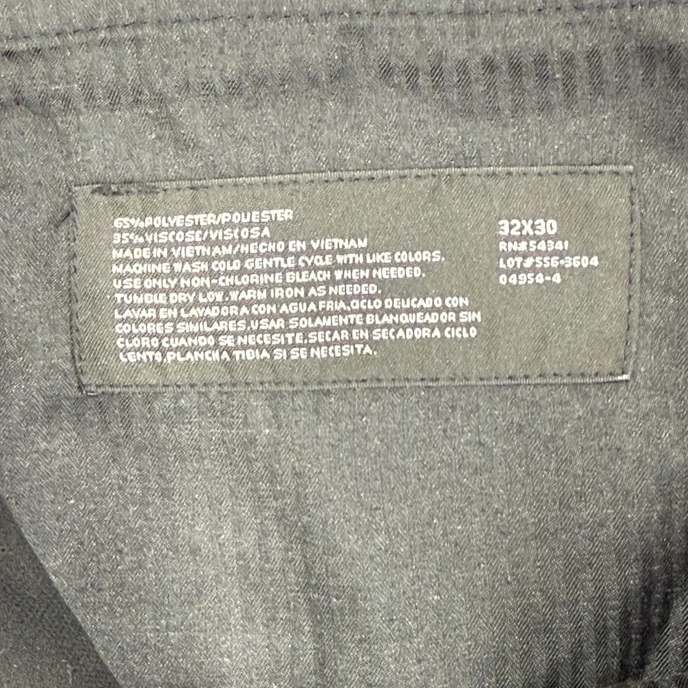 J. Ferrar Dress Pants Men 32x30 Black‎ Modern Fit Trousers SS6-3604